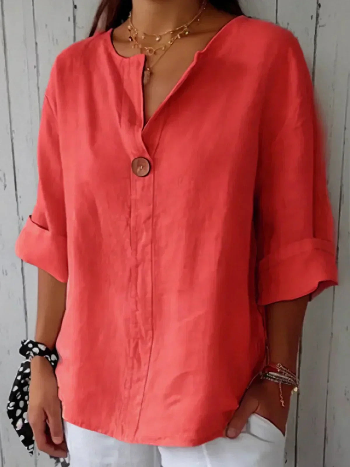 Lina | Casual V-Neck Blouse