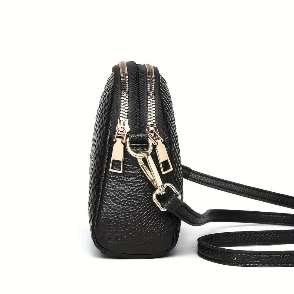 Cora | Belle mini shoulder bag in faux leather with crocodile pattern