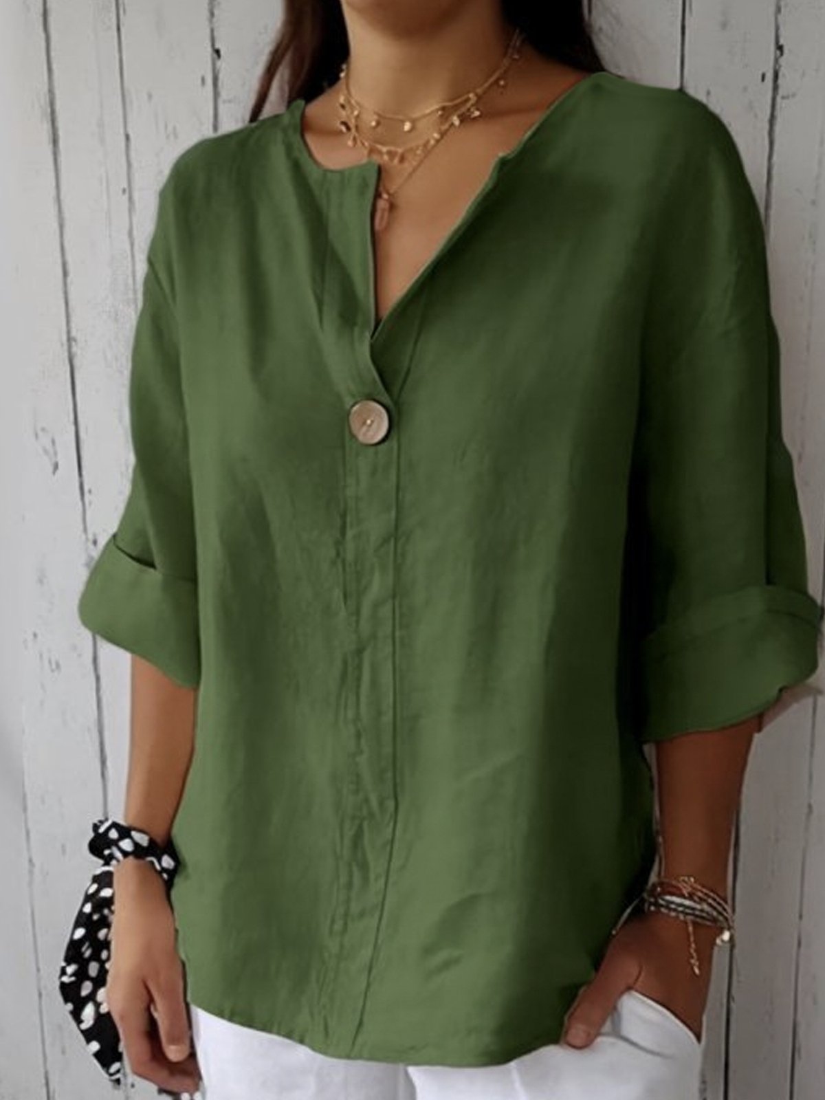 Lina | Casual V-Neck Blouse