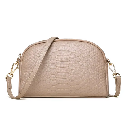 Cora | Belle mini shoulder bag in faux leather with crocodile pattern