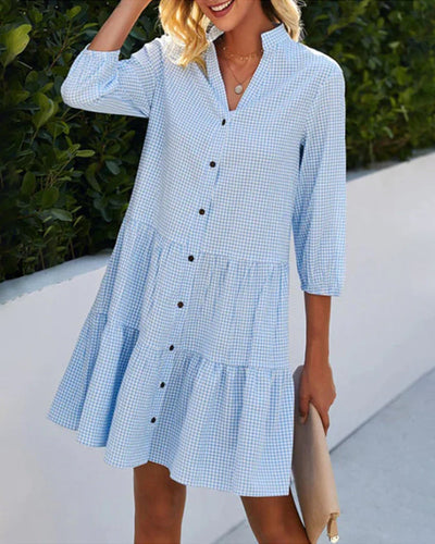 Amaia | Plaid A-Line Dress