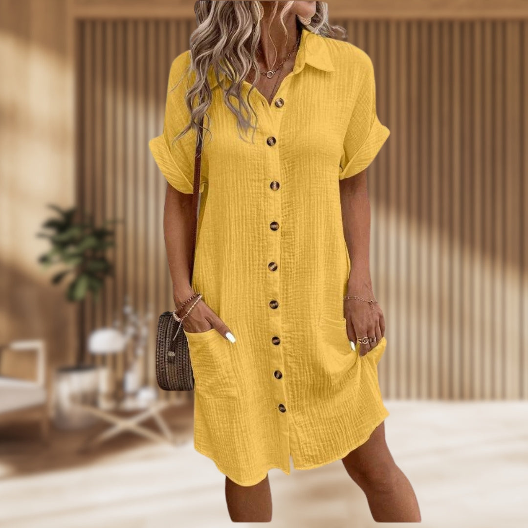 Cressida | Elegant Tummy Covering Dress
