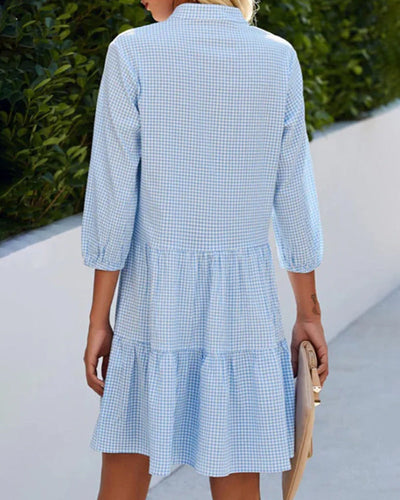 Amaia | Plaid A-Line Dress