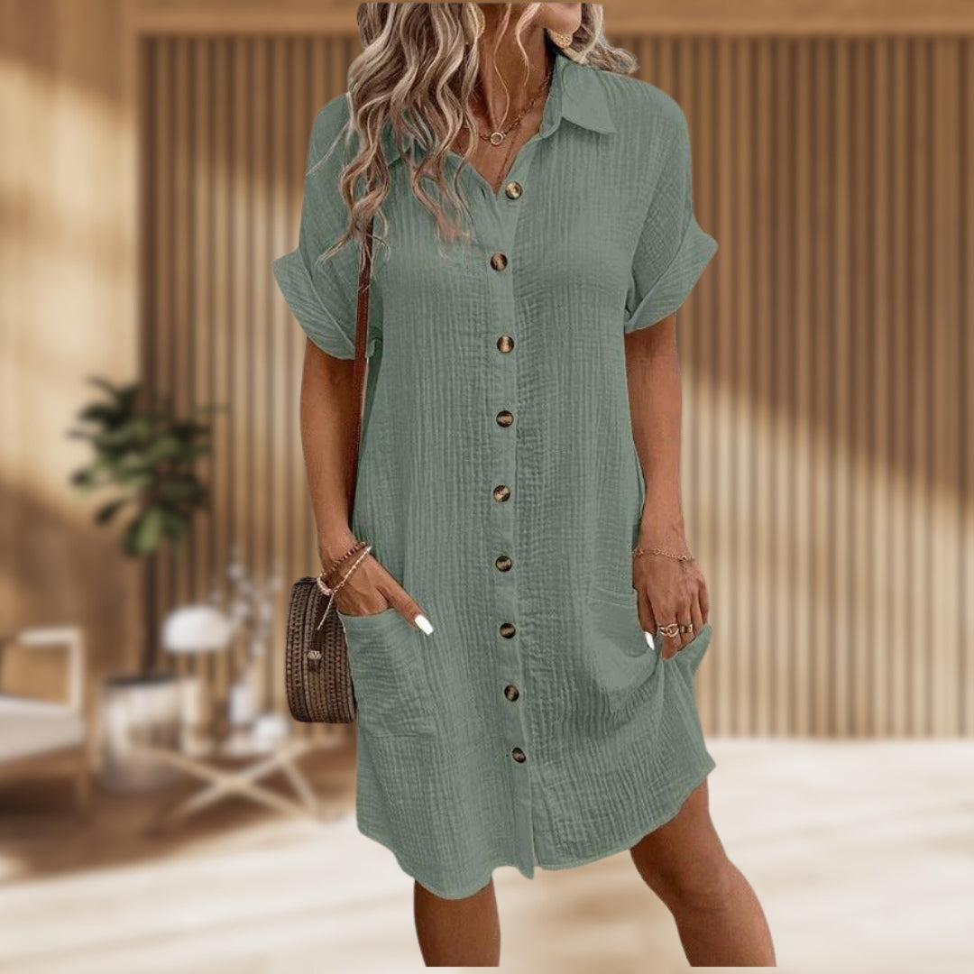 Cressida | Elegant Tummy Covering Dress