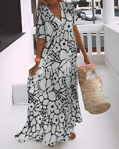 Charlotte | Printed Midi Dress