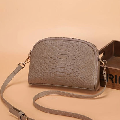Cora | Belle mini shoulder bag in faux leather with crocodile pattern