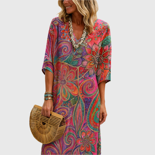 Saira – Long Floral Dress