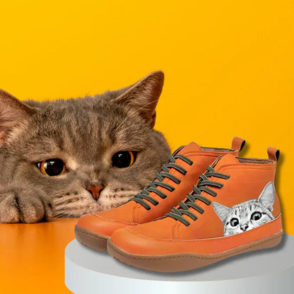 Mirie - Elegant Ankle Boots for Cat Lovers