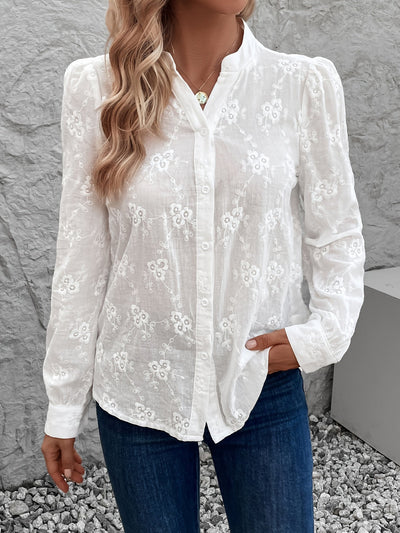 Thea | Elegant Blouse with Lace Details