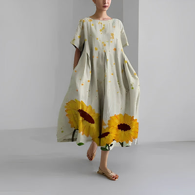 Noora | Boho Floral Spring Maxi Dress