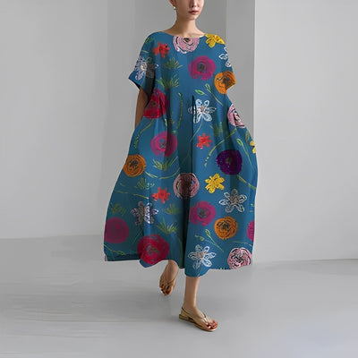 Noora | Boho Floral Spring Maxi Dress
