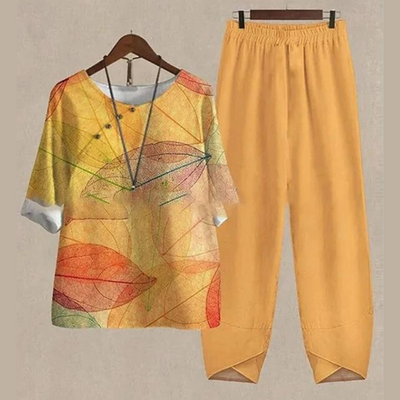 Rhea | Effortless chic shirt and pant set