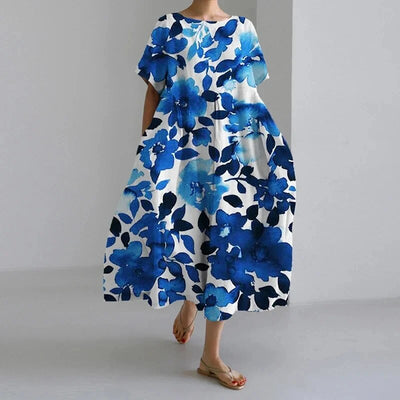 Noora | Boho Floral Spring Maxi Dress