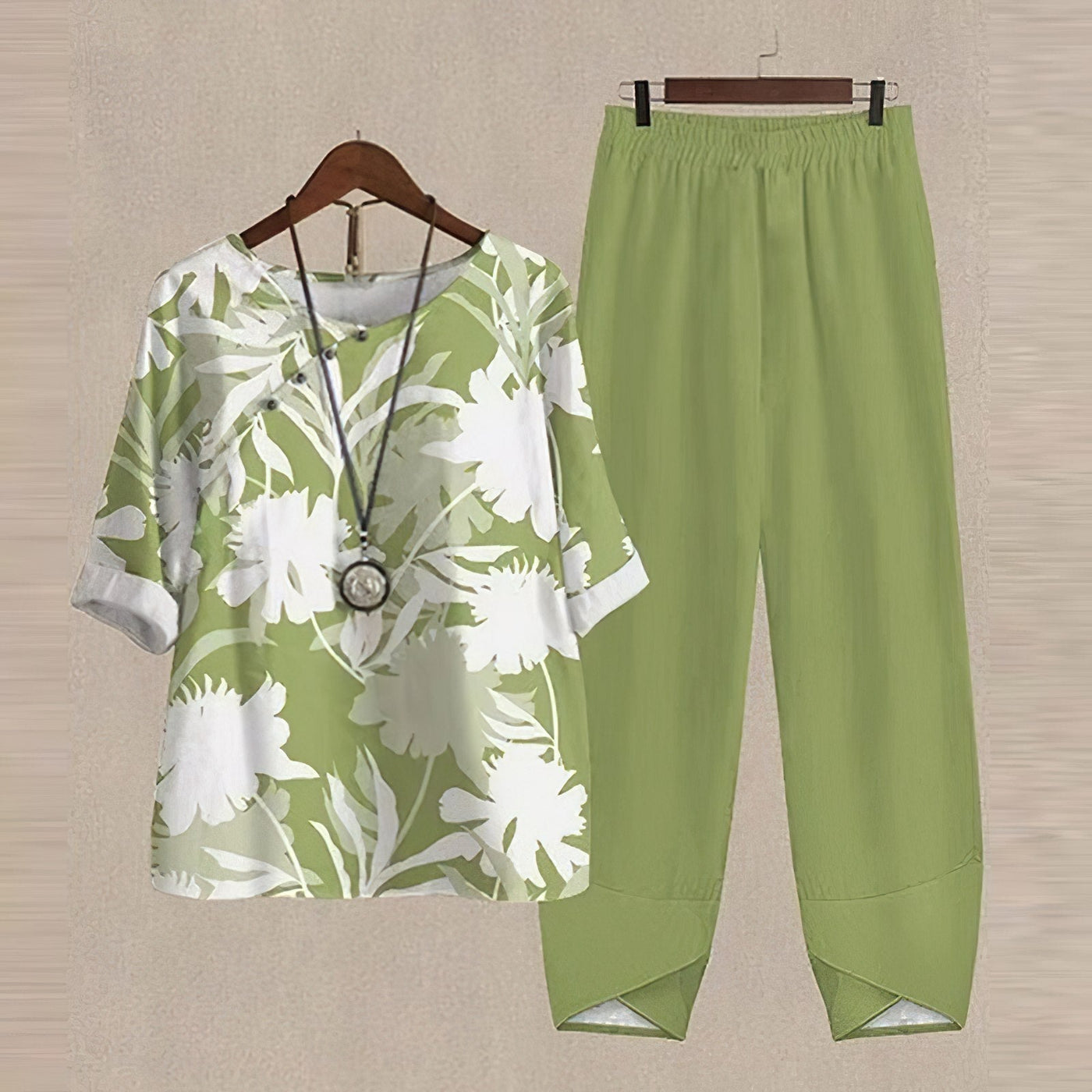 Rhea | Effortless chic shirt and pant set