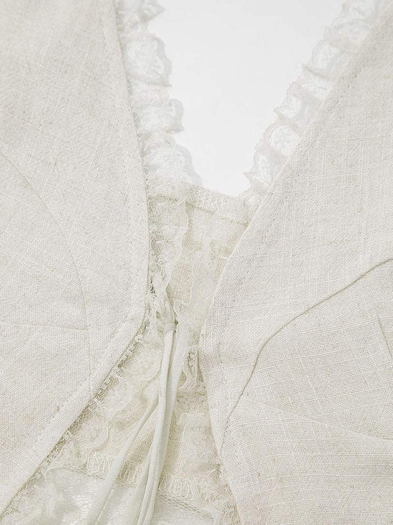 Breeze - Front Tie-Top with Lace Trims