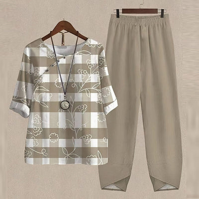 Rhea | Effortless chic shirt and pant set