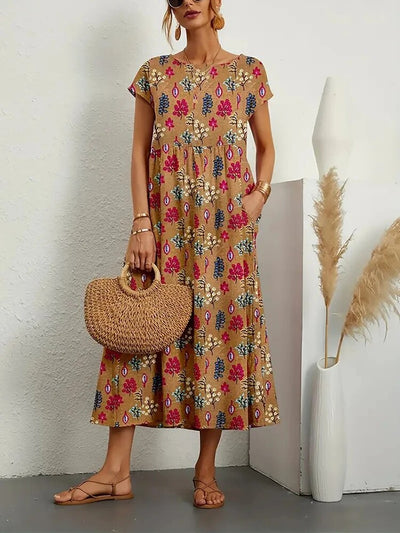 Sasha™ Ethereal Tummy Covering Floral Dress