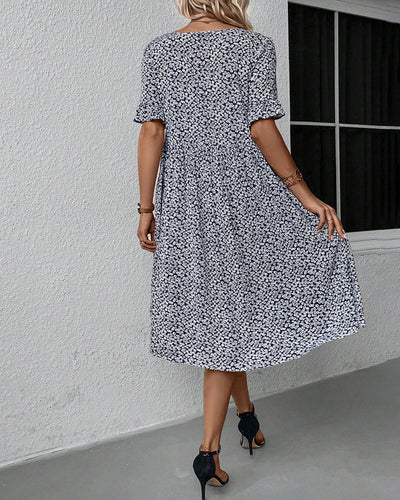 Fleur | Elegant Floral Midi Dress