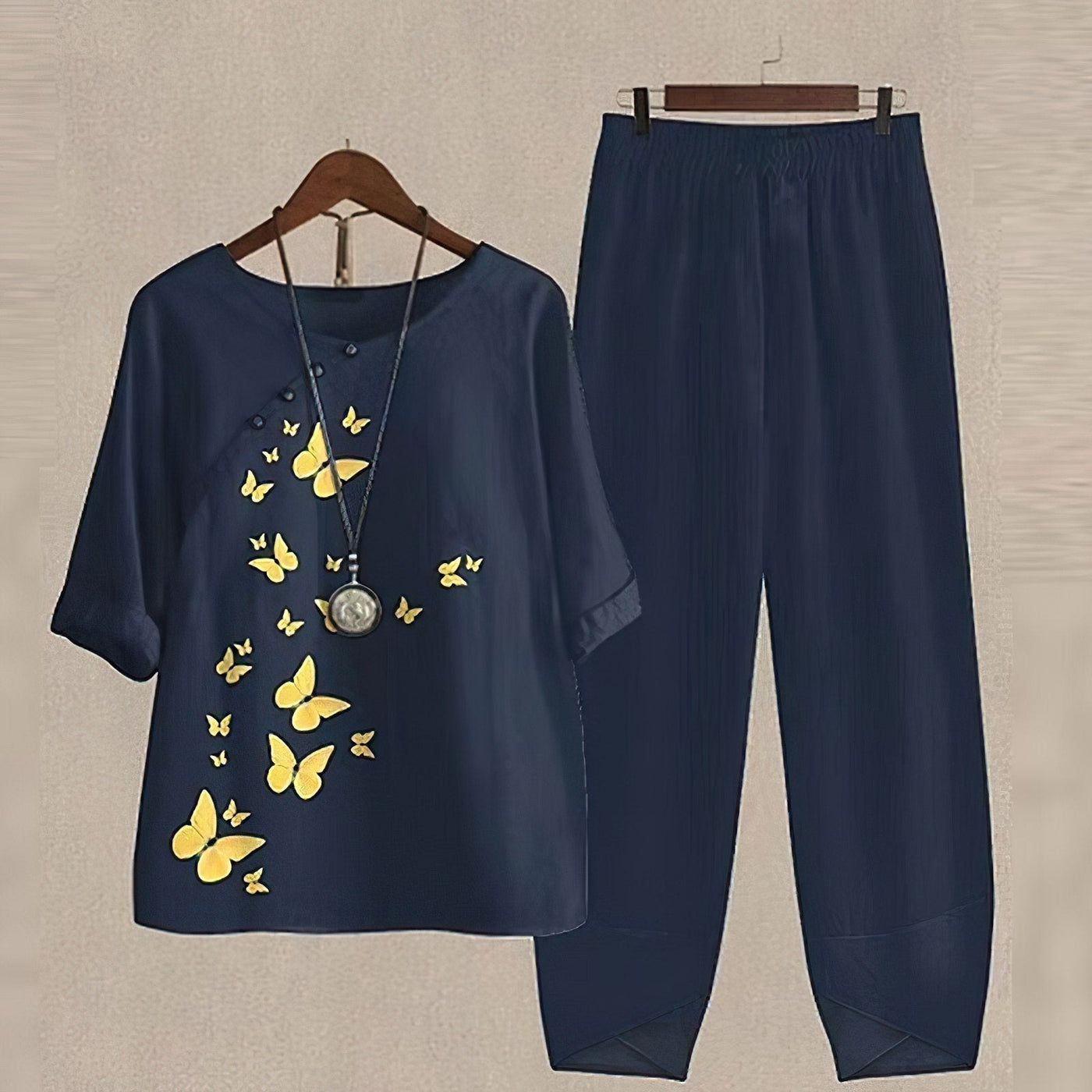 Rhea | Effortless chic shirt and pant set
