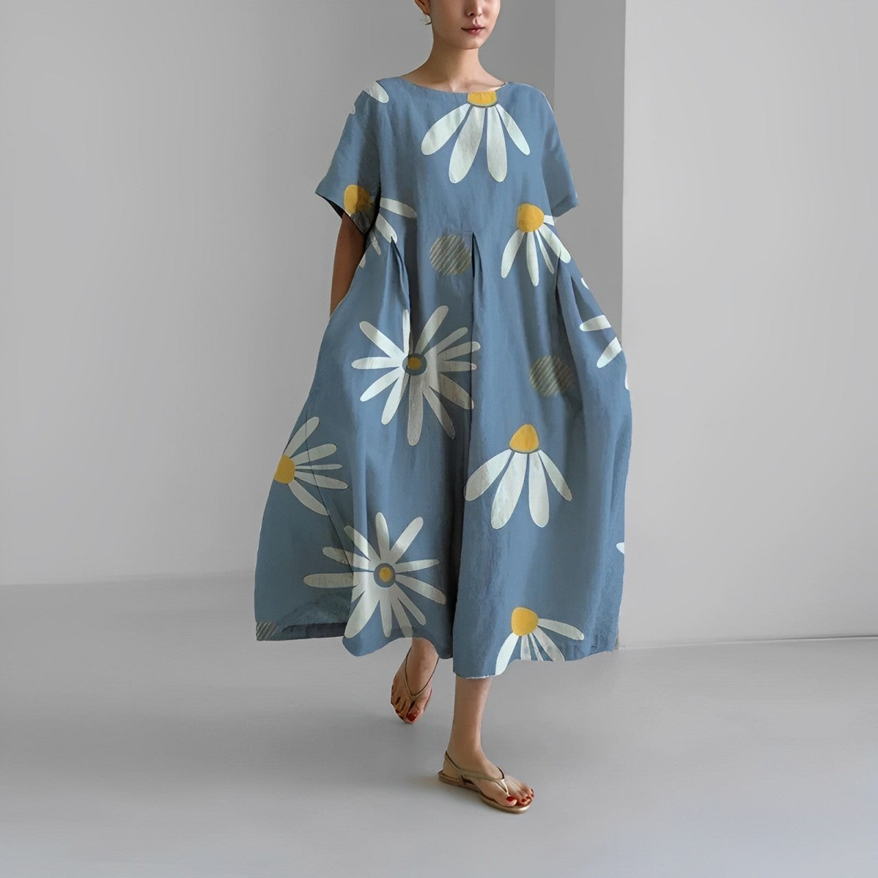 Noora | Boho Floral Spring Maxi Dress